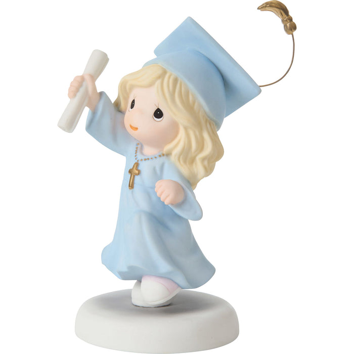 Grad Girl With Cross Figurine