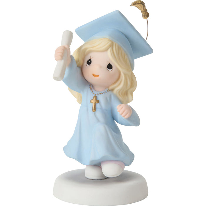Grad Girl With Cross Figurine