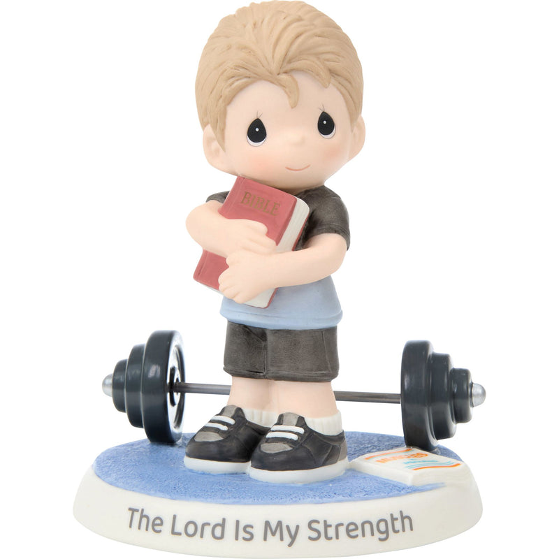 Boy w Bible And Weights Fig