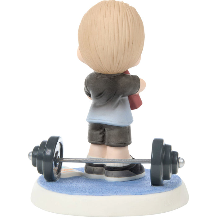 Boy w Bible And Weights Fig