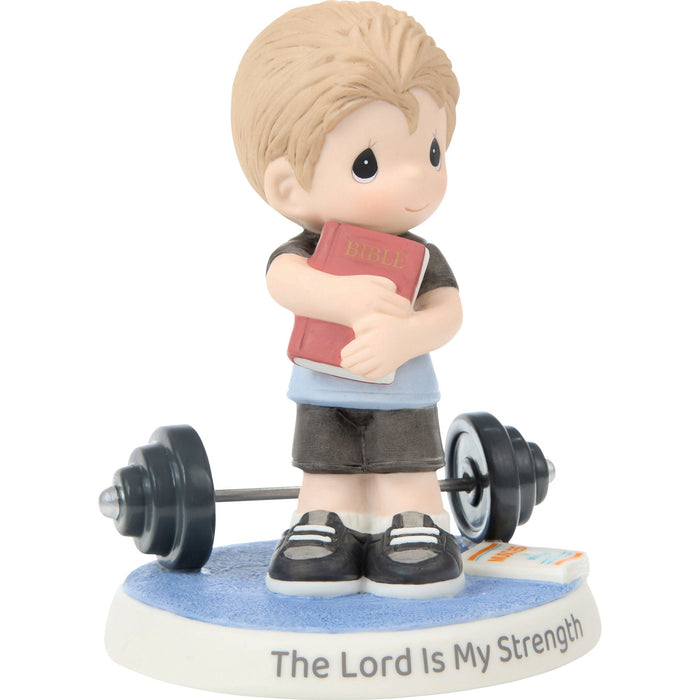 Boy w Bible And Weights Fig