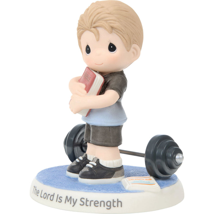 Boy w Bible And Weights Fig