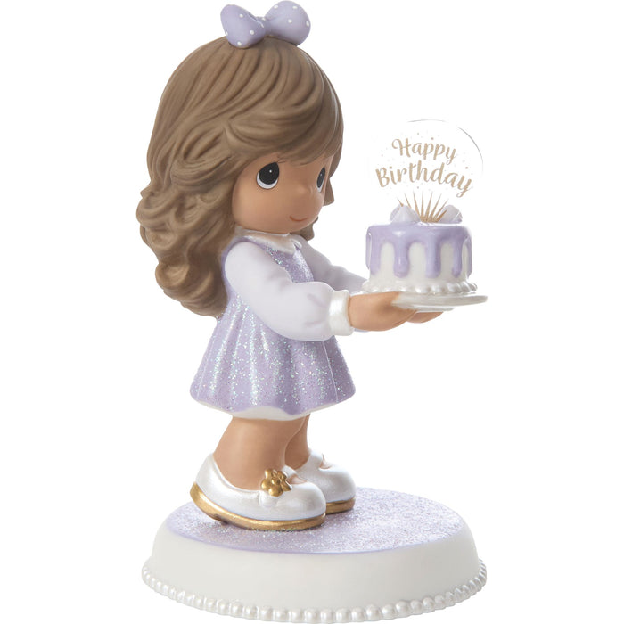 Bday Girl w Cake- Brun/Md Skin