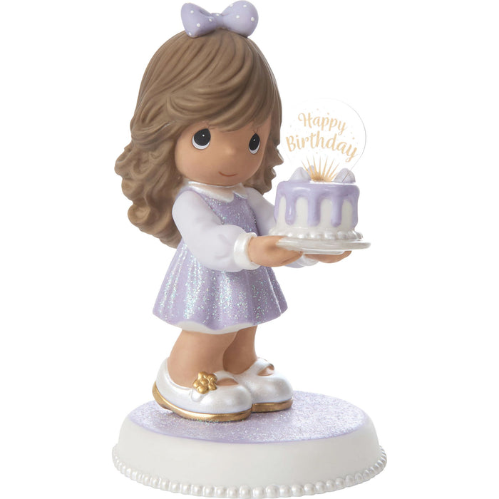 Bday Girl w Cake- Brun/Md Skin