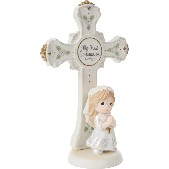 Communion Girl Cross-Brunette
