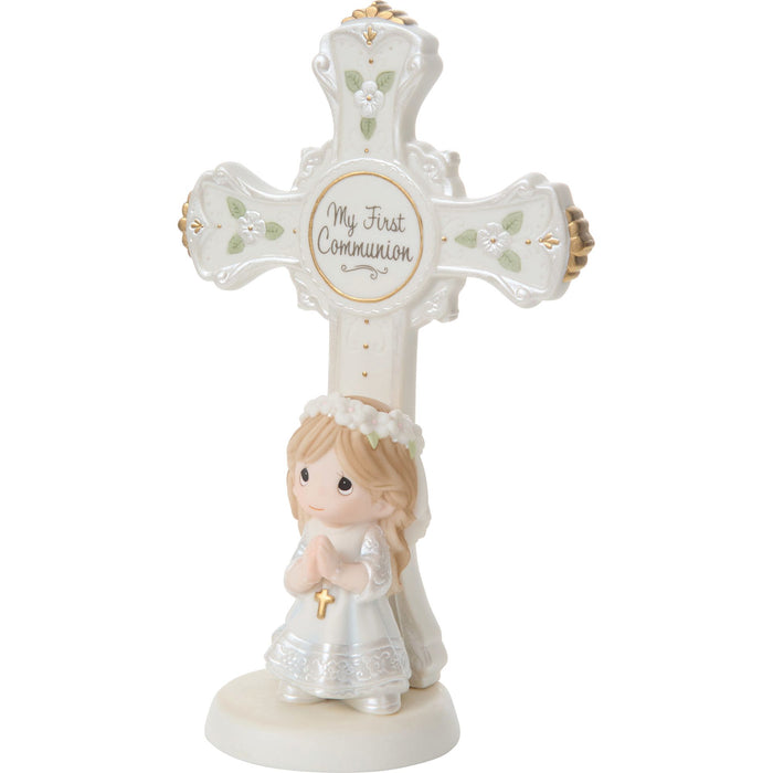 Communion Girl Cross-Brunette
