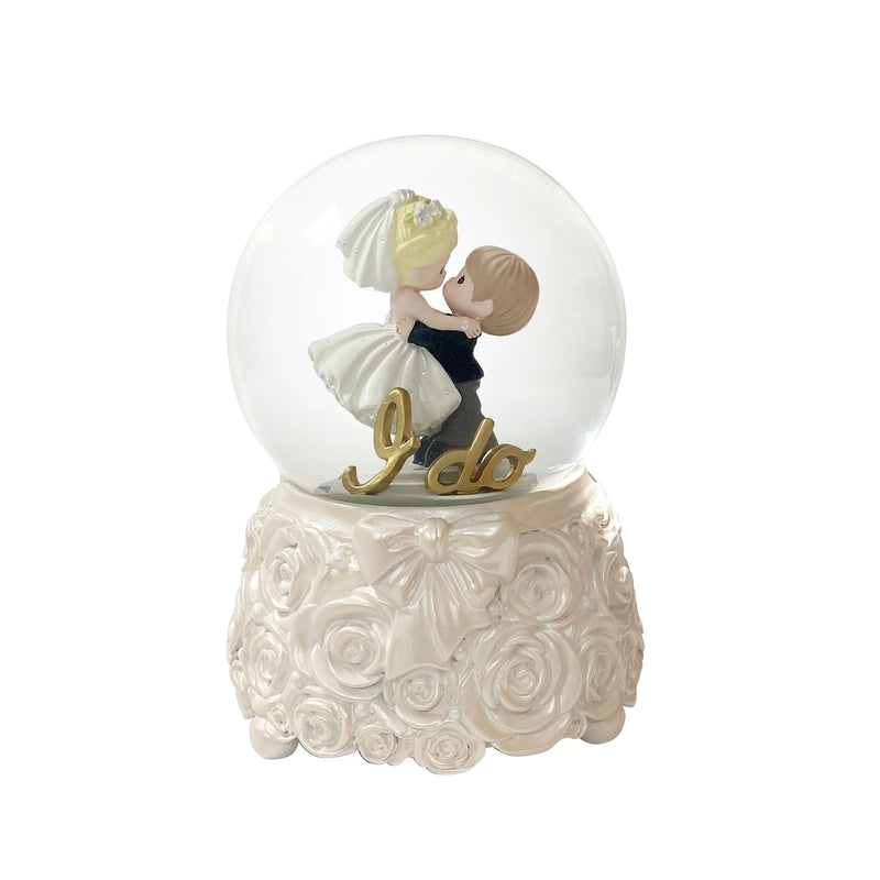 I Do Wedding Couple Snow Globe
