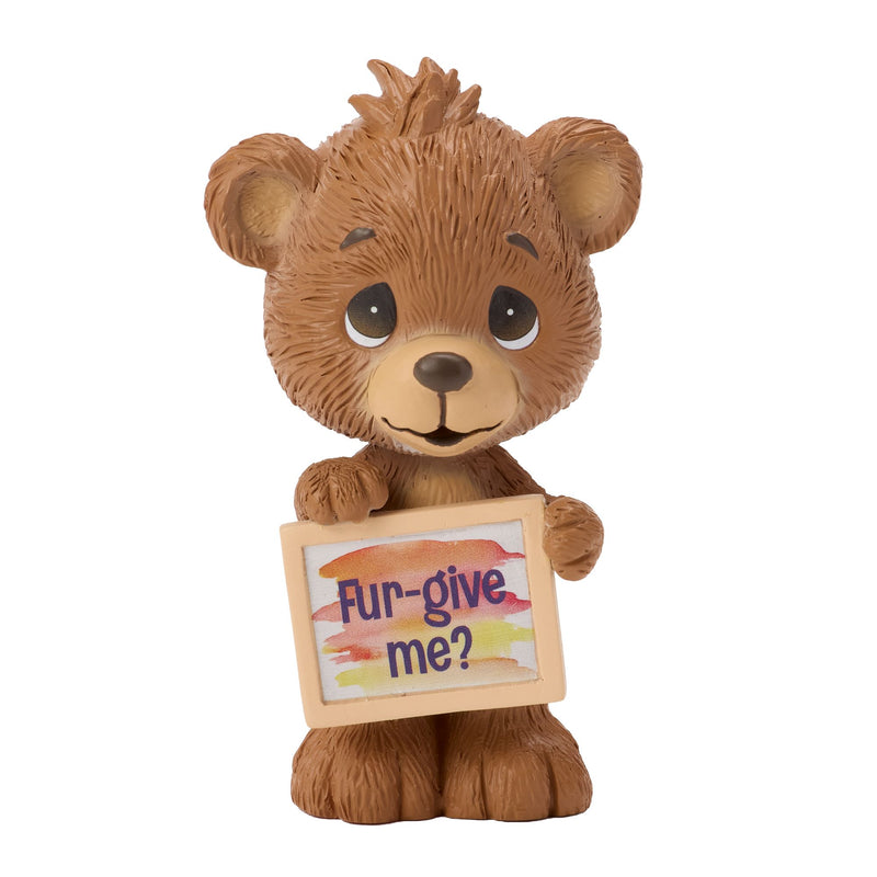 Bear w Sign Mini Figurine