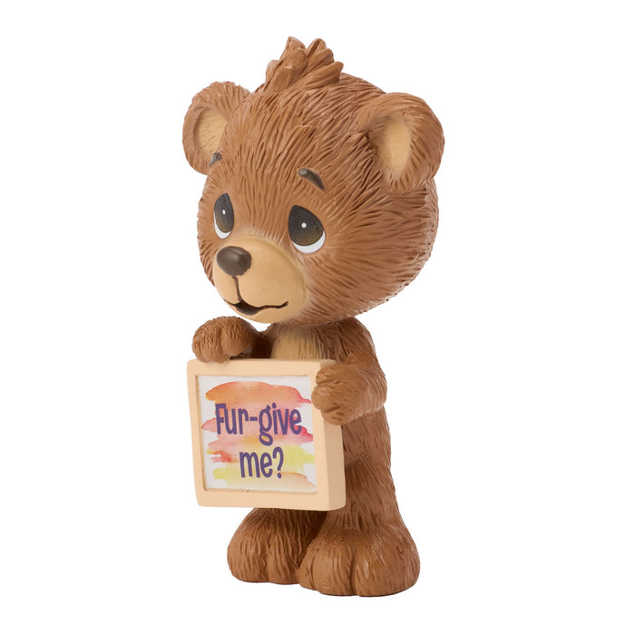 Bear w Sign Mini Figurine