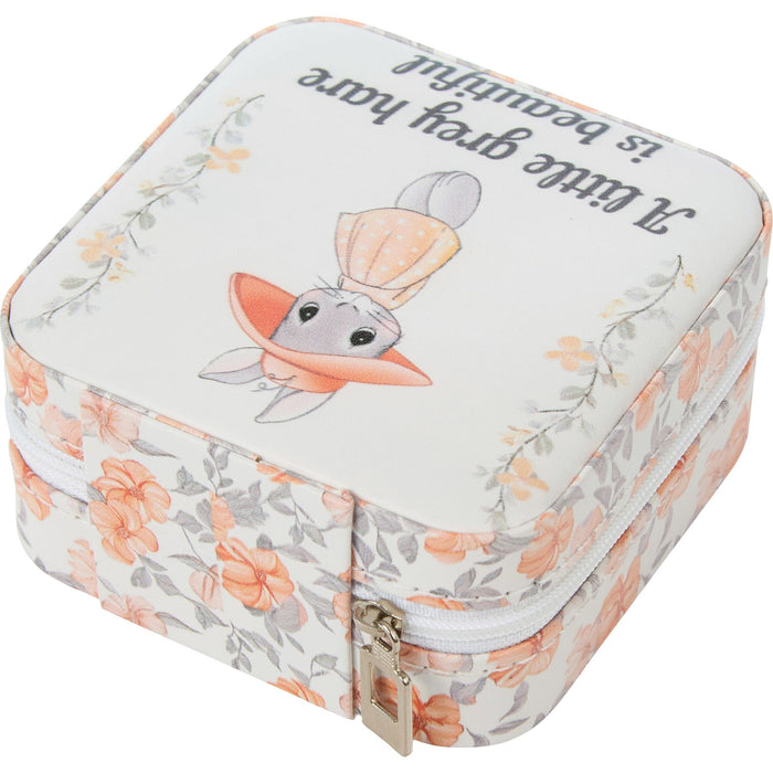 Bunny Gray Hare Travl Jewlr Bx