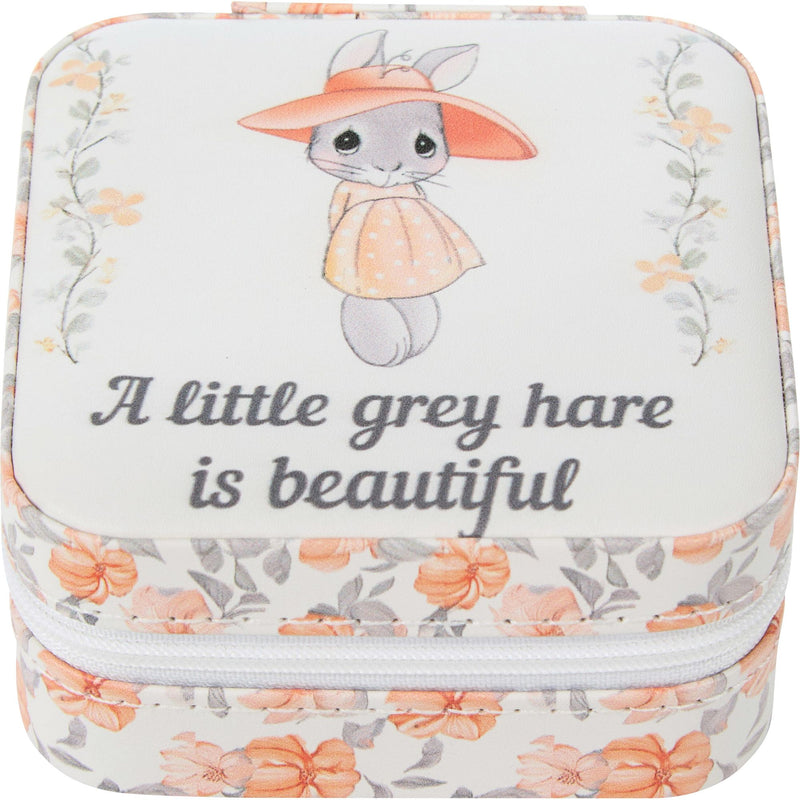 Bunny Gray Hare Travl Jewlr Bx