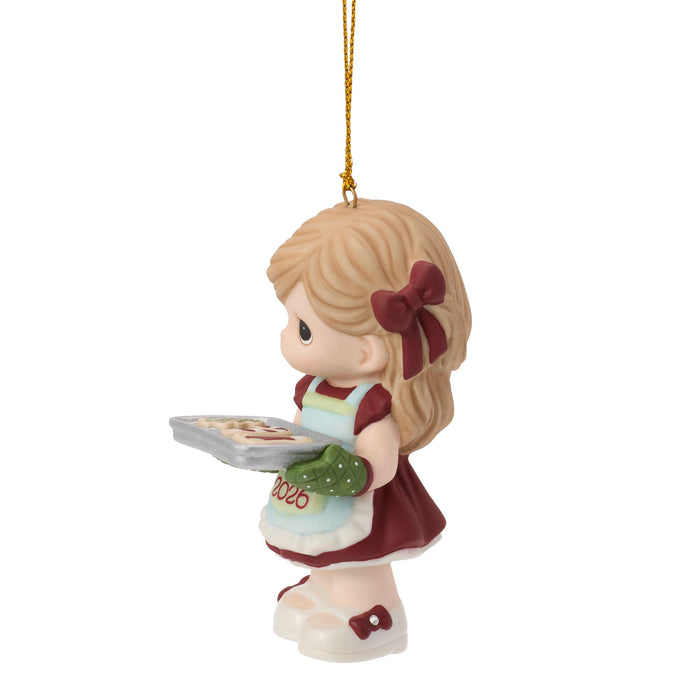 Dated 2026 Girl Ornament