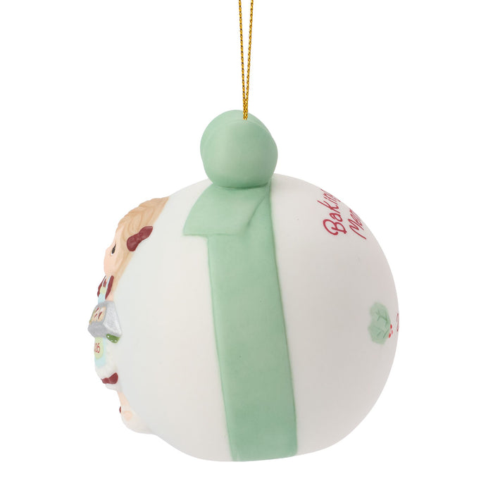 Dated 2026 Girl Ball Ornament