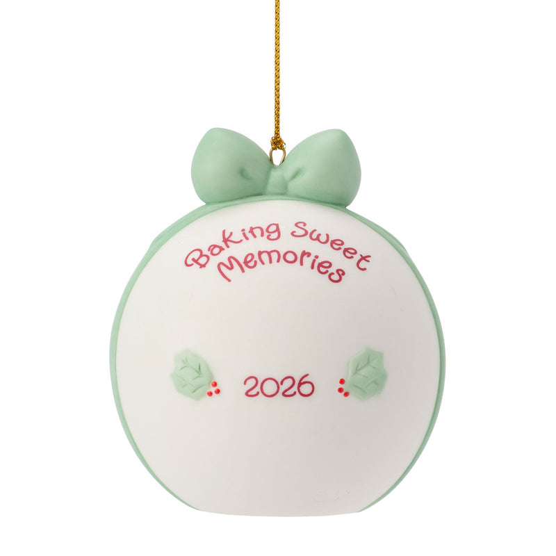 Dated 2026 Girl Ball Ornament