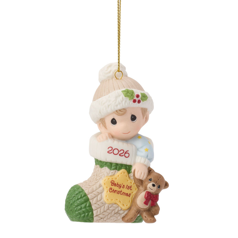 Dated 2026 Baby Boy Ornament