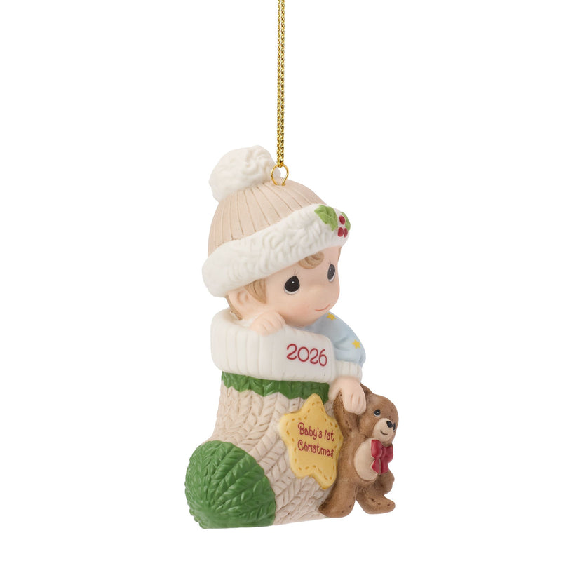 Dated 2026 Baby Boy Ornament