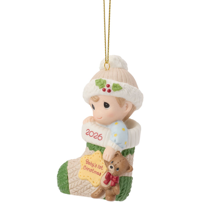 Dated 2026 Baby Boy Ornament