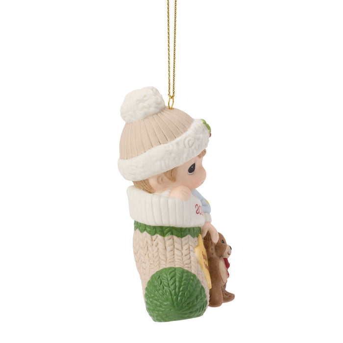 Dated 2026 Baby Boy Ornament