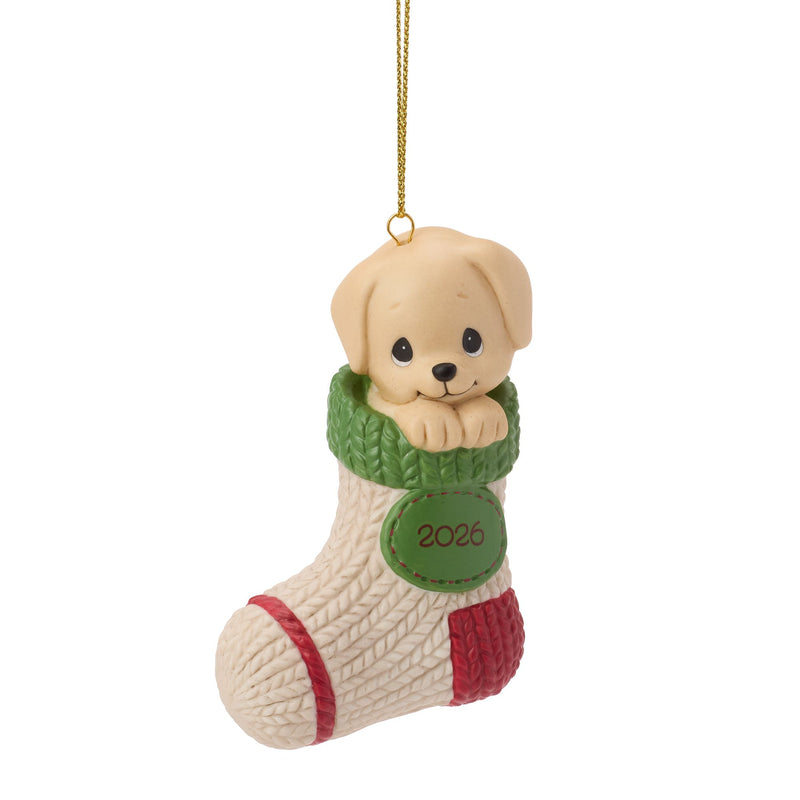 Dated 2026 Dog Ornament