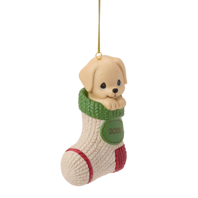 Dated 2026 Dog Ornament