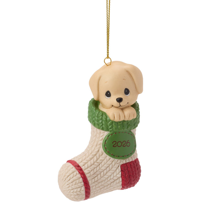 Dated 2026 Dog Ornament