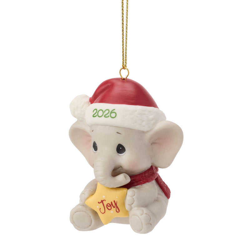 Dated 2026 Elephant Ornament