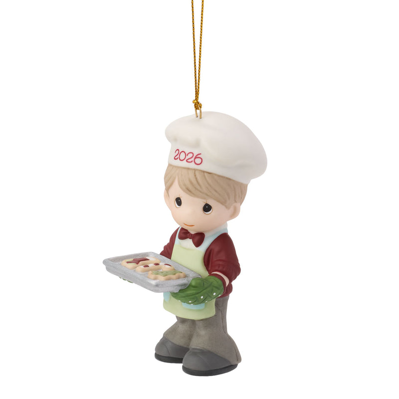 Dated 2026 Boy Ornament