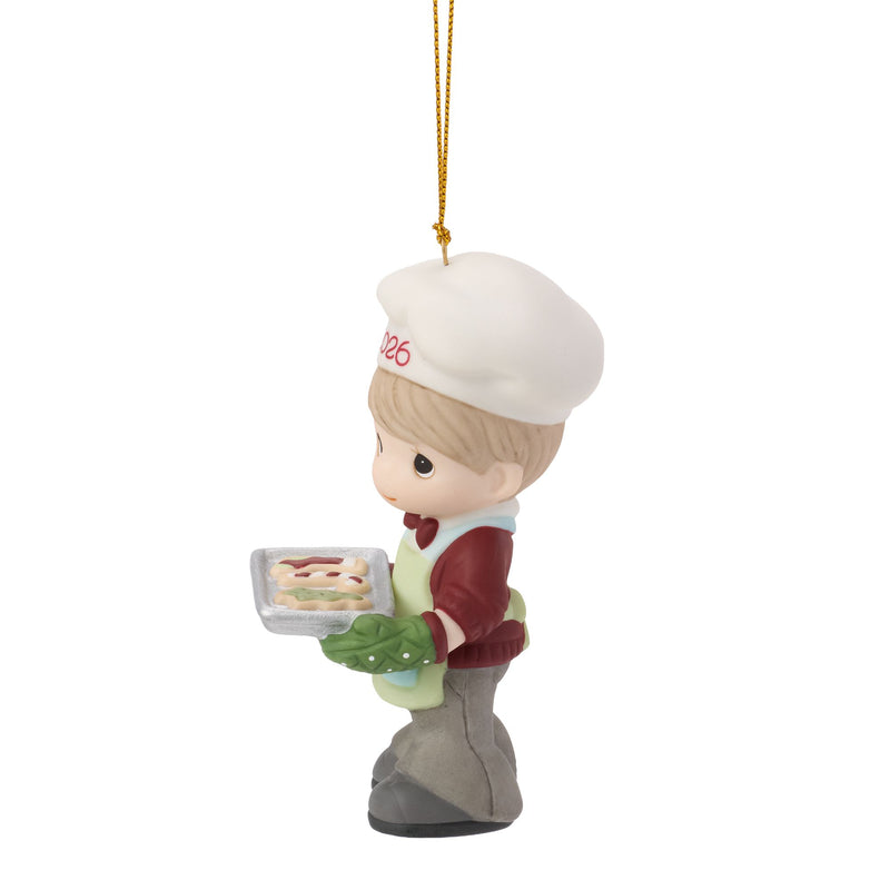Dated 2026 Boy Ornament