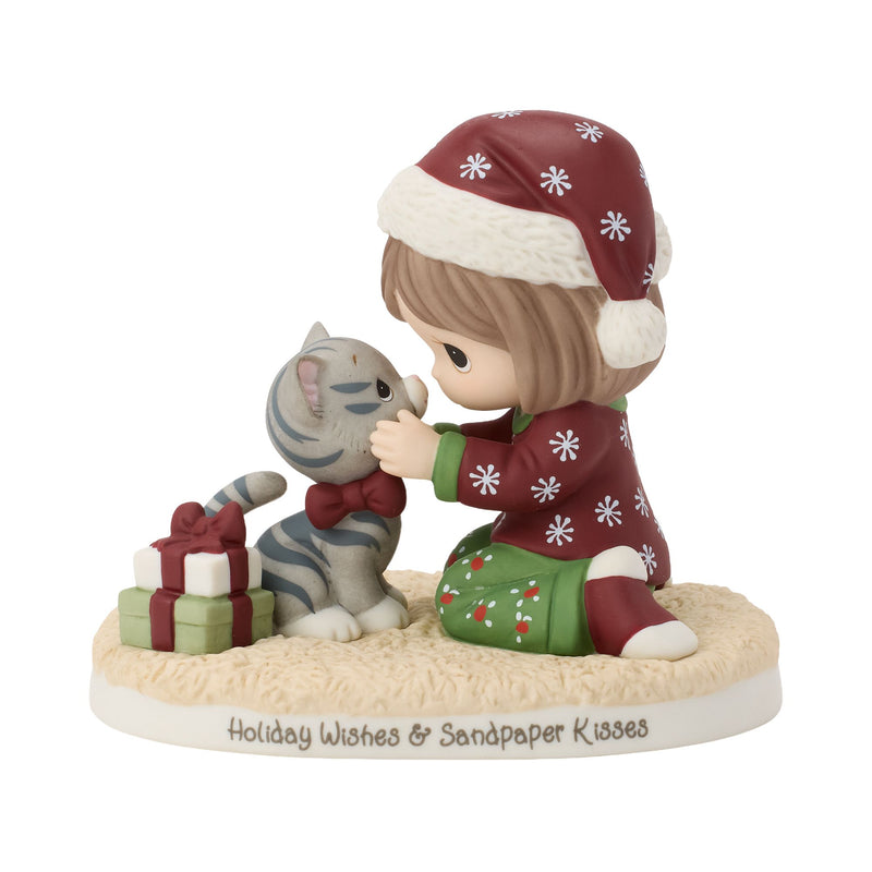 Girl With Cat Figurine