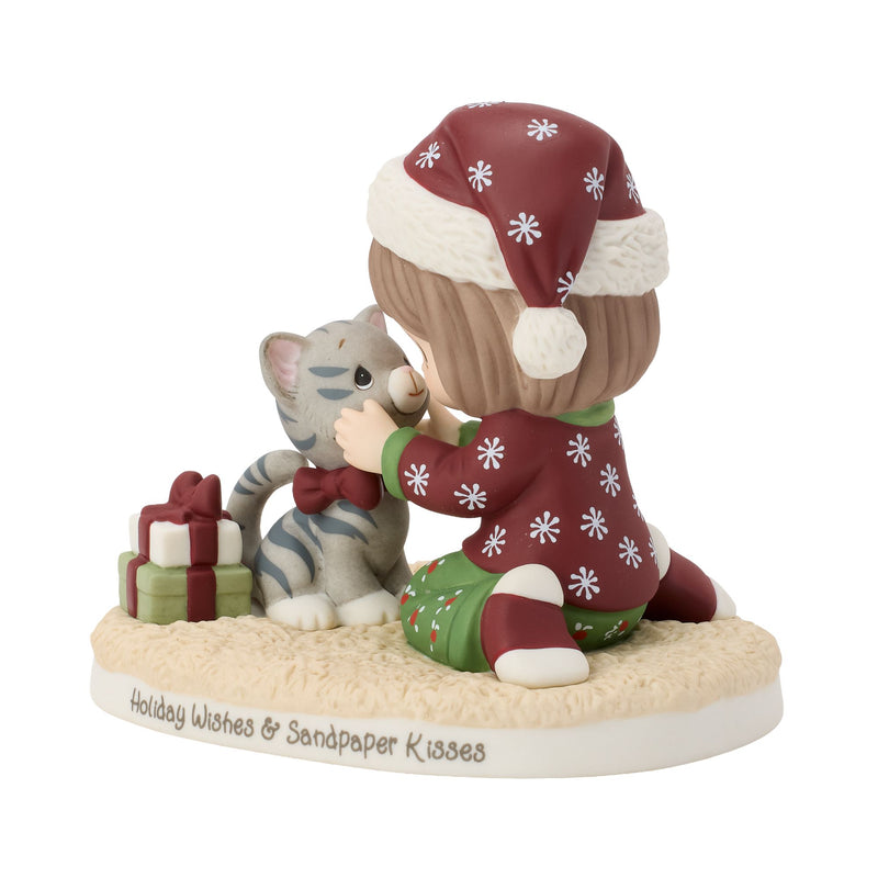 Girl With Cat Figurine