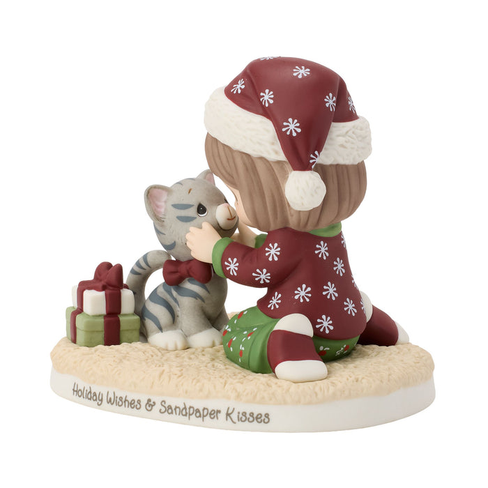 Girl With Cat Figurine