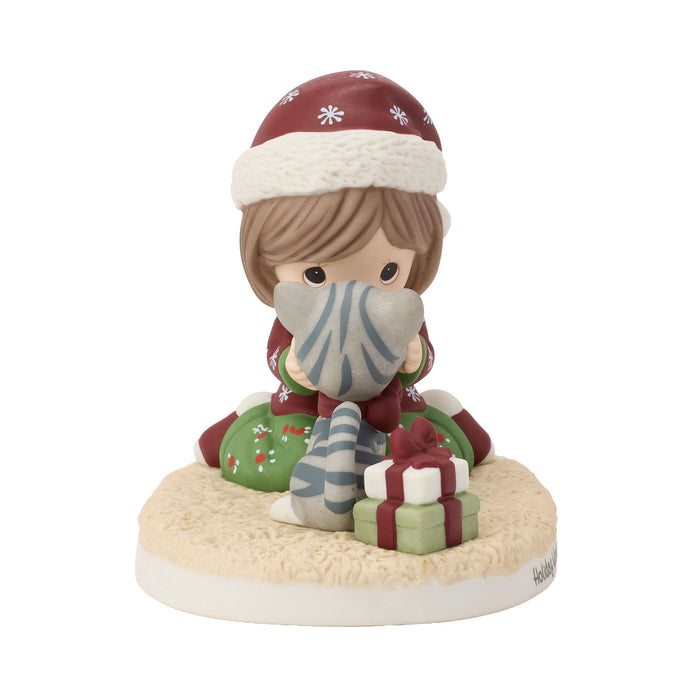 Girl With Cat Figurine