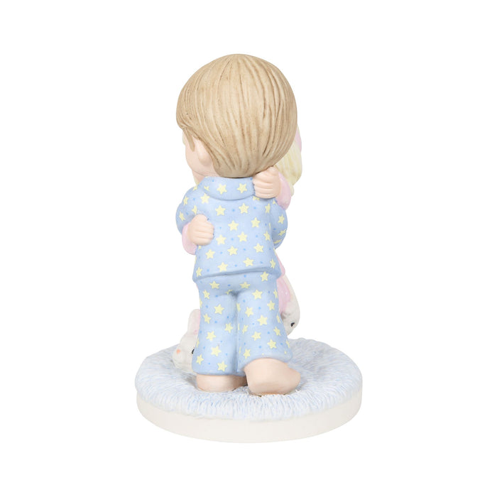 Couple Kissing in PJs Figurine