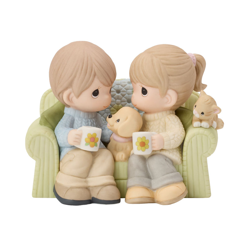 Couple on Couch Figurine