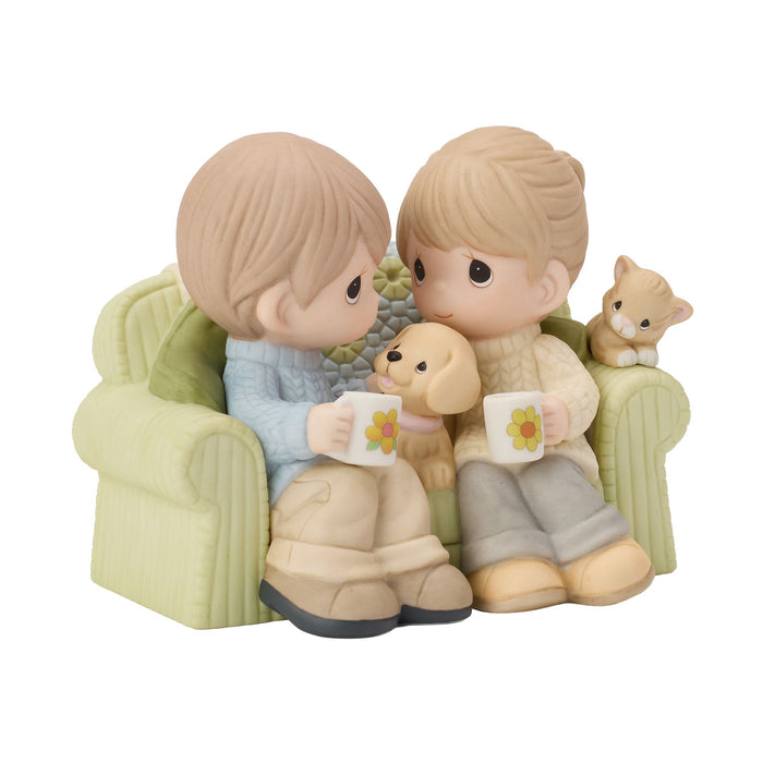 Couple on Couch Figurine