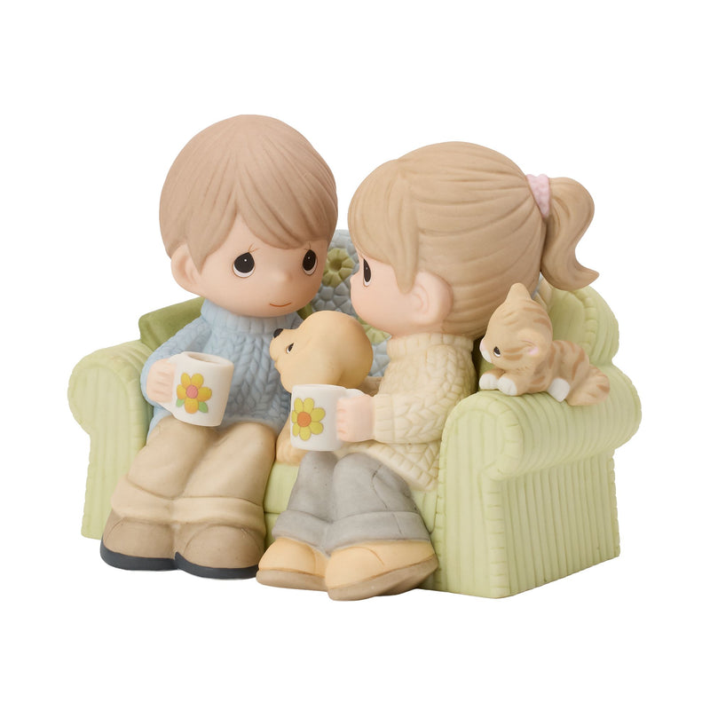Couple on Couch Figurine