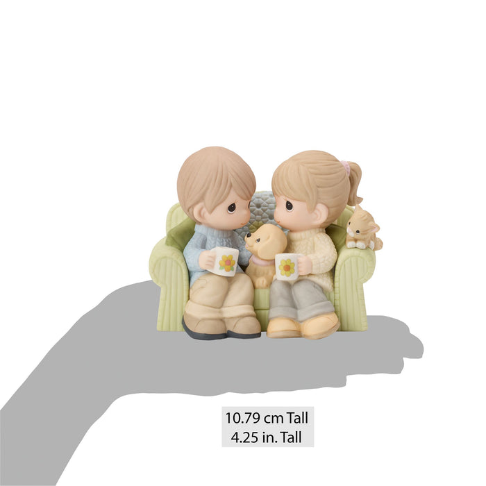 Couple on Couch Figurine