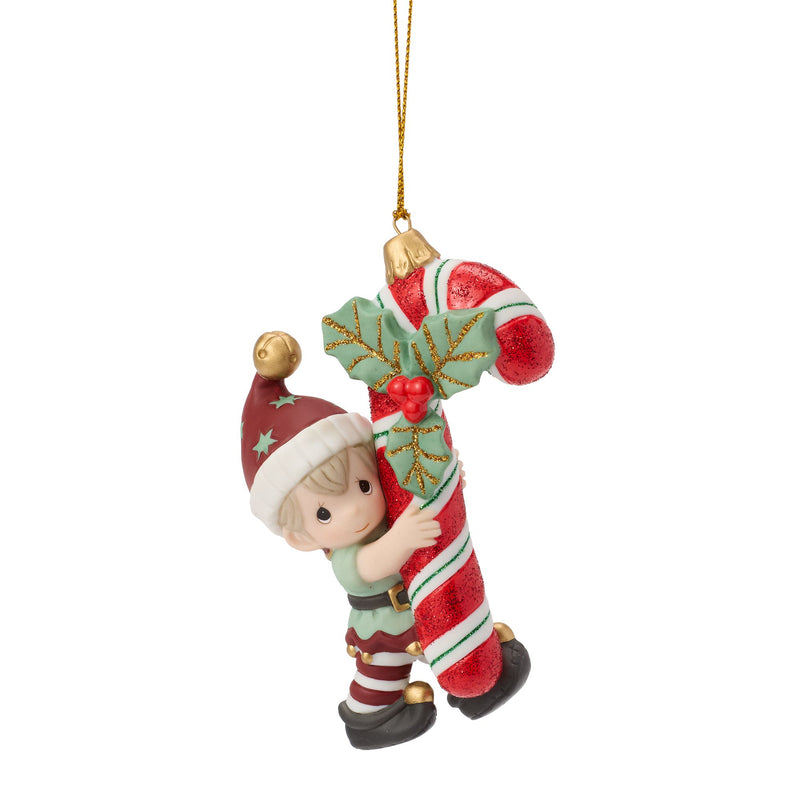 Elf Carrying Candy Cane H/O