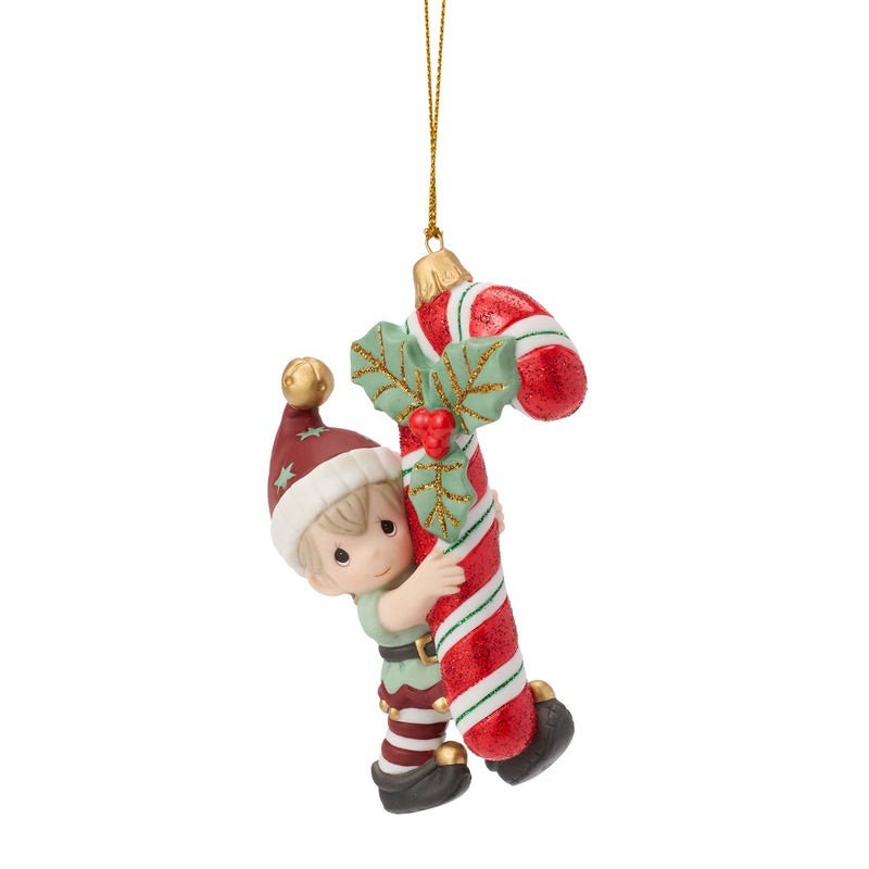 Elf Carrying Candy Cane H/O