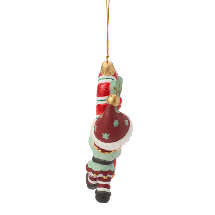 Elf Carrying Candy Cane H/O