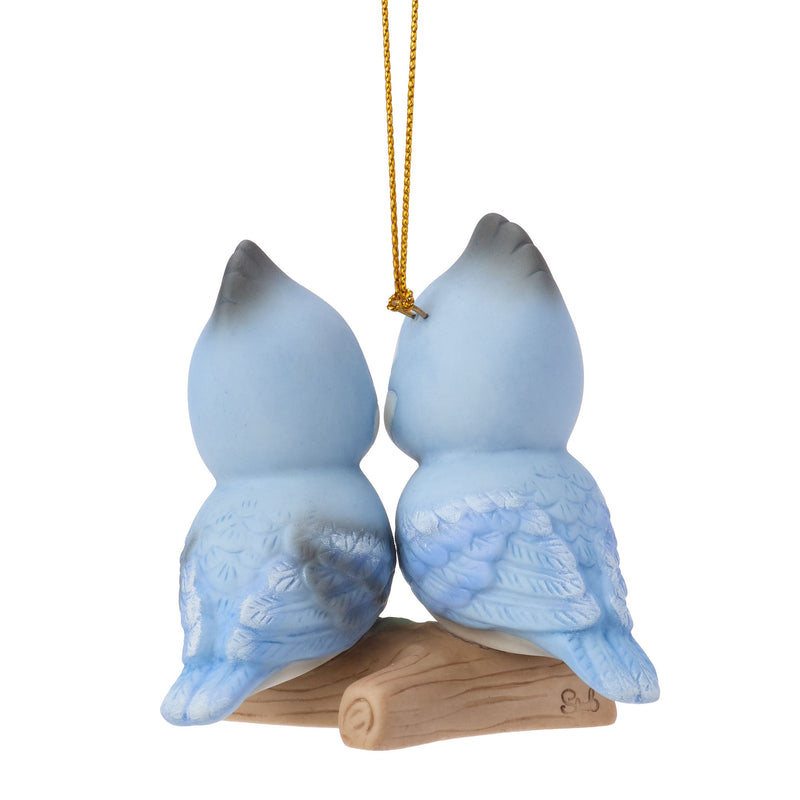 Bluejay Couple Ornament