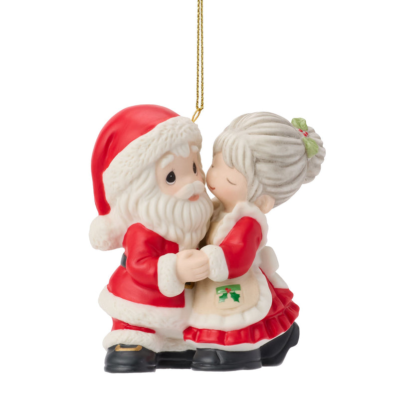 Santa & Mrs. Claus Kissing Orn