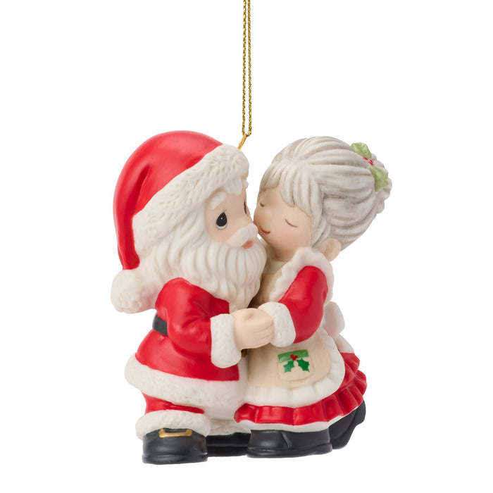 Santa & Mrs. Claus Kissing Orn