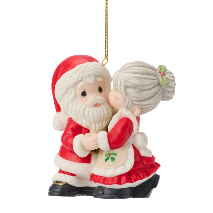 Santa & Mrs. Claus Kissing Orn