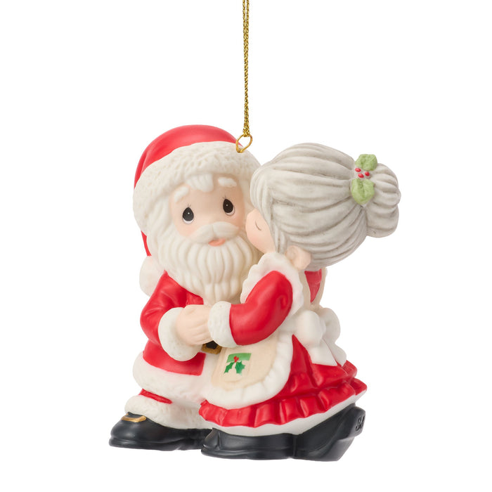 Santa & Mrs. Claus Kissing Orn