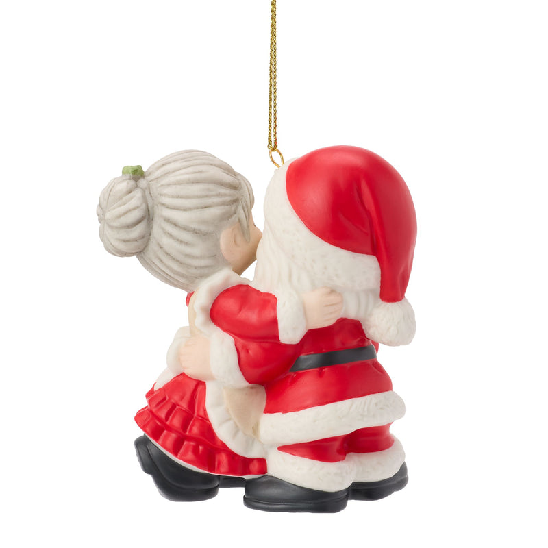Santa & Mrs. Claus Kissing Orn