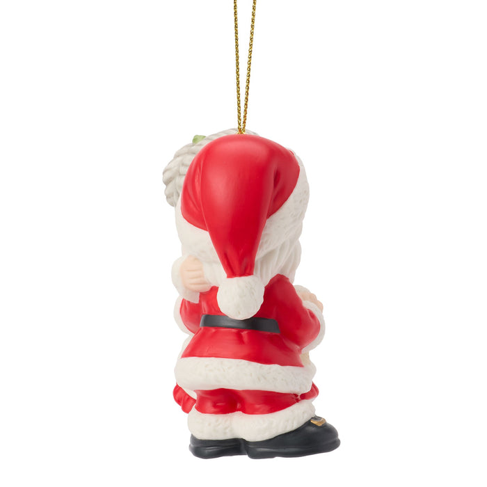 Santa & Mrs. Claus Kissing Orn
