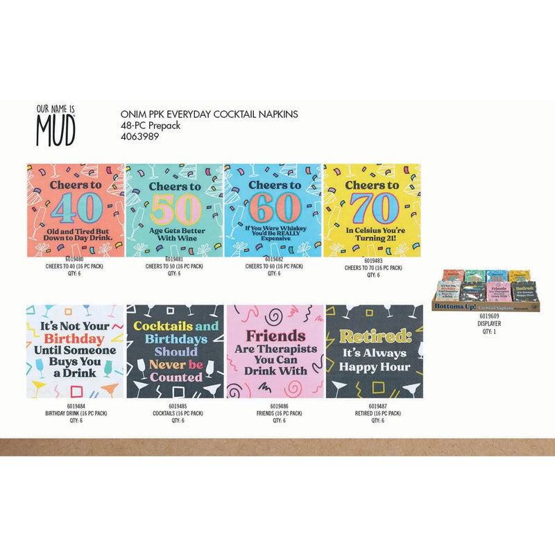 Everyday Napkins w Display PPK