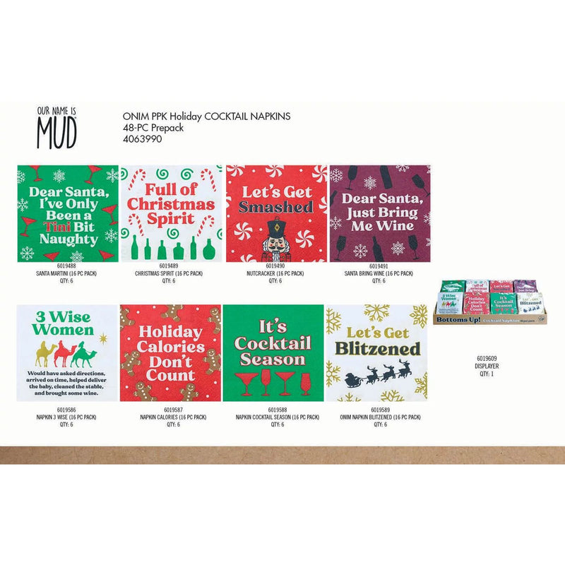 Holiday Napkin PPK with dislay