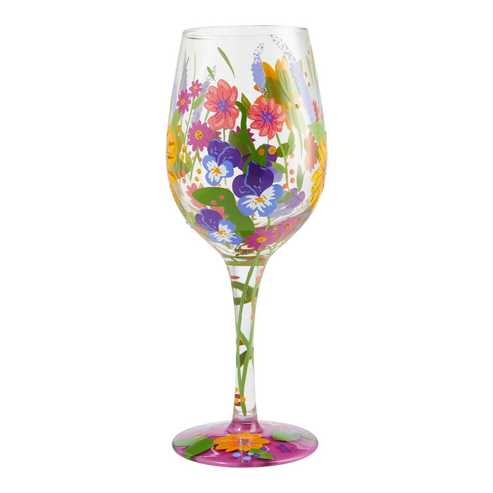 Wine Glass Wine in the Garden